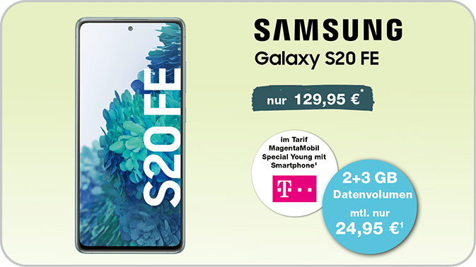 Samsung Galaxy S20 FE:  Alles, was Du willst. Für alles was Du liebst.