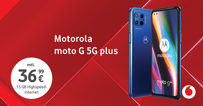 Motorola moto g 5G plus im Vodafone Smart L+ Tarif: Willst du 5G-Speed schon heute?