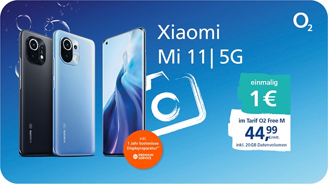 Jetzt vorbestellen und profitieren: Xiaomi Mi 11 5G im o2 Free M