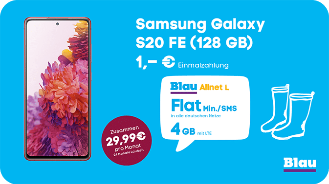 Samsung Galaxy S20 FE: Bunte Farben und beste Samsung Qualität!