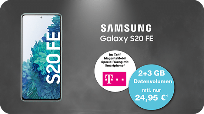 Samsung Galaxy S20FE – starke Leistung im idealen Tarif