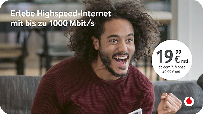 GigaCable von Vodafone – Erlebe Highspeed-Internet ohne doppelte Kosten