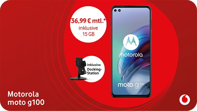 Das Motorola moto g100 – Sei bereit für alles.