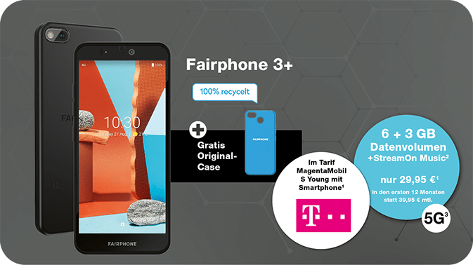 Fairphone 3+ – das nachhaltigste Smartphone der Welt mit Telekom Vertrag