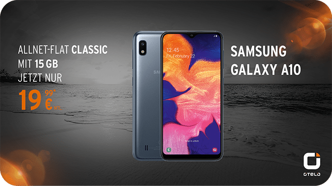 Samsung Galaxy A10: stilvolles design, lebendige Farben