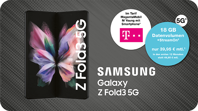Samsung Galaxy Z Fold3 5G: Faltbares Design – Wächst mit deinen Anforderungen.