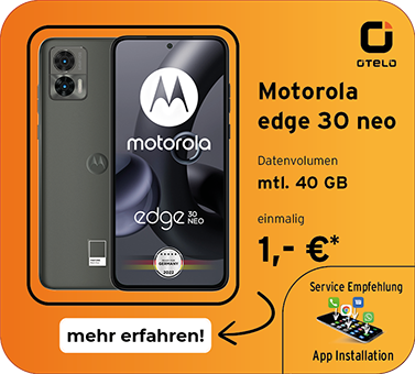 Motorola Edge 30 NEO im otelo Allnet Flat Max für 29,99 Euro monatlich